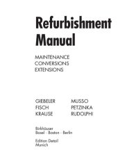 book Refurbishment Manual : Maintenance, Conversions, Extensions