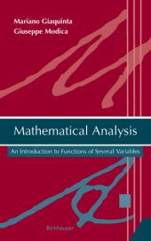 book Mathematical analysis: an introduction to functions of several variables