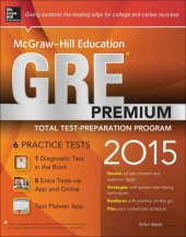 book McGraw-Hill Education GRE Premium, 2015 Edition: Strategies + 6 Practice Tests + 2 Apps