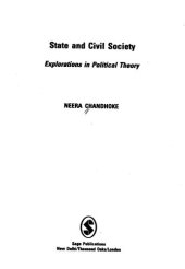 book State and Civil Society: Explorations in Political Theory