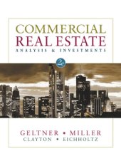 book Commercial real estate: analysis & investments