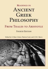 book Readings in Ancient Greek Philosophy: From Thales to Aristotle, 4th Edition