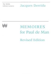 book Memoires for Paul de Man