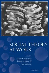 book Social theory at work