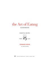 book The art of eating cookbook essential recipes from the first 25 years