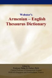 book Websters Armenian - English Thesaurus Dictionary