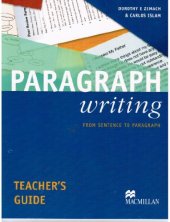 book Paragraph Writing Teacher's Guide: From Sentence to Paragraph