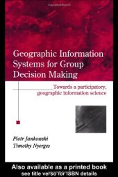 book GIS for Group Decision Making