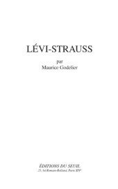 book Lévi-Strauss