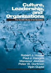 book Culture, leadership, and organizations the GLOBE study of 62 societies