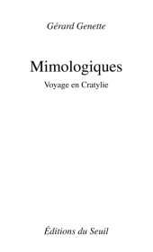 book Mimologiques voyage en Cratylie