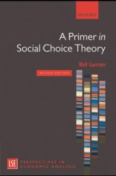 book A primer in social choice theory