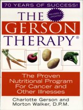 book The Gerson Therapy