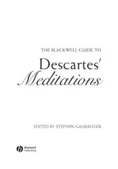 book The Blackwell guide to Descartes' Meditations