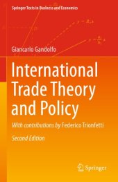 book International trade theory and policy