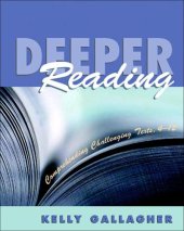 book Deeper Reading: Comprehending Challenging Texts, 4-12