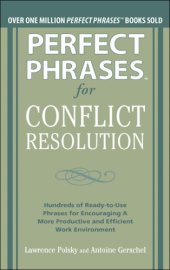 book Perfect Phrases for Conflict Resolution