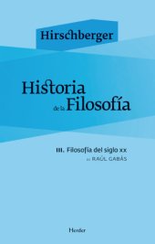 book Historia de la filosofía. Volumen III, Siglo XX