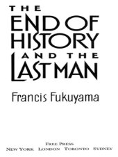 book The end of history and the last man