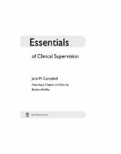 book Essentials of Clinical Supervision