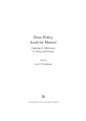 book Does policy analysis matter?: exploring its effectiveness in theory and practice