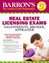 book Barron's real estate licensing exams: salesperson, broker, appraiser