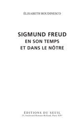 book Sigmund Freud en son temps et dans le nôtre