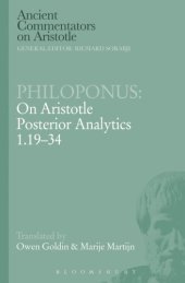 book On Aristotle Posterior analytics 1.19-34