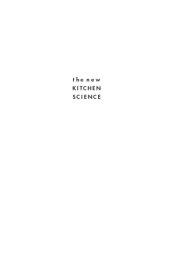 book The new kitchen science: a guide to knowing the hows and whys for fun and success in the kitchen