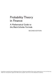 book Probability Theory in Finance