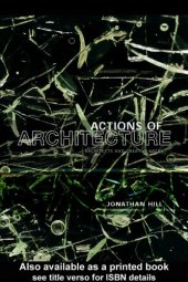 book Actions of architecture: architects and creative users