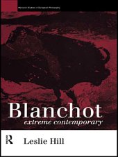 book Blanchot Extreme Contemporary