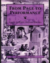 book From Page to Performance: Essays in Early English Drama