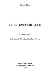 book Le Realisme Methodique