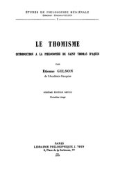 book Le thomisme