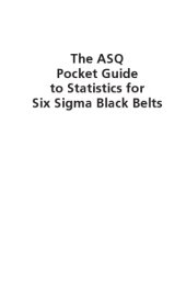 book The ASQ pocket guide to statistics for six sigma black belts