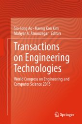 book Transactions on Engineering Technologies World Congress on Engineering and Computer Science 2015