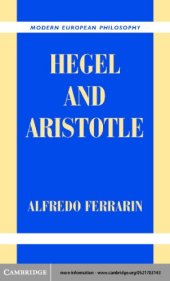 book Hegel and Aristotle