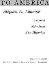 book To America: personal reflections of an historian