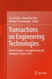 book Transactions on engineering technologies: World Congress on Engineering and Computer Science 2015