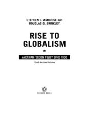 book Rise to Globalism: American Foreign Policy Since 1938