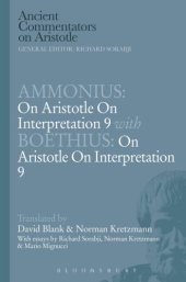 book On Aristotle On interpretation 9