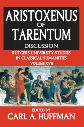 book Aristoxenus of Tarentum: Discussion