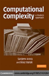 book Computational complexity A Modern Approach