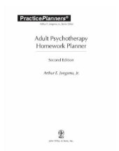 book Adult Psychotherapy Homework Planner