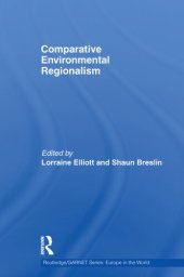 book Comparative Environmental Regionalism (Routledge/GARNET series)