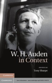 book W.H. Auden in context