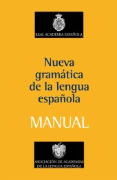 book Nueva gramática de la lengua española: manual