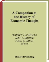 book A companion to the history of economic thought