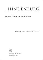 book Hindenburg: Icon of German Militarism